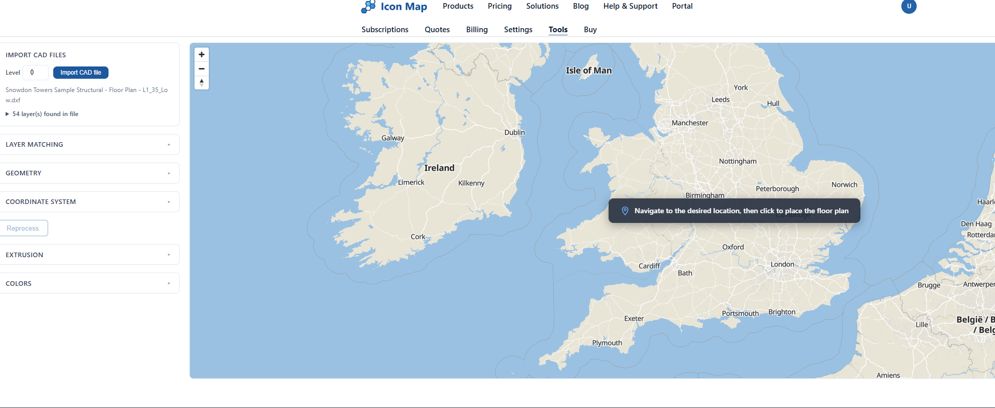 Setting The Location