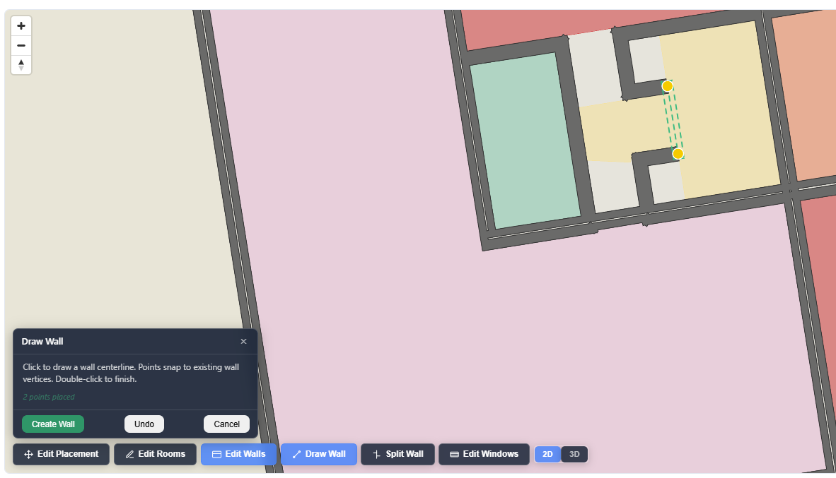Manually Editing Walls