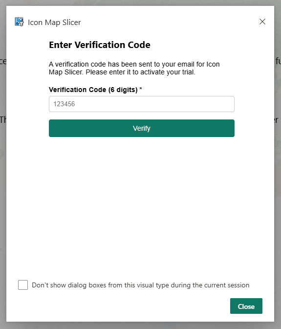 Enter verification code