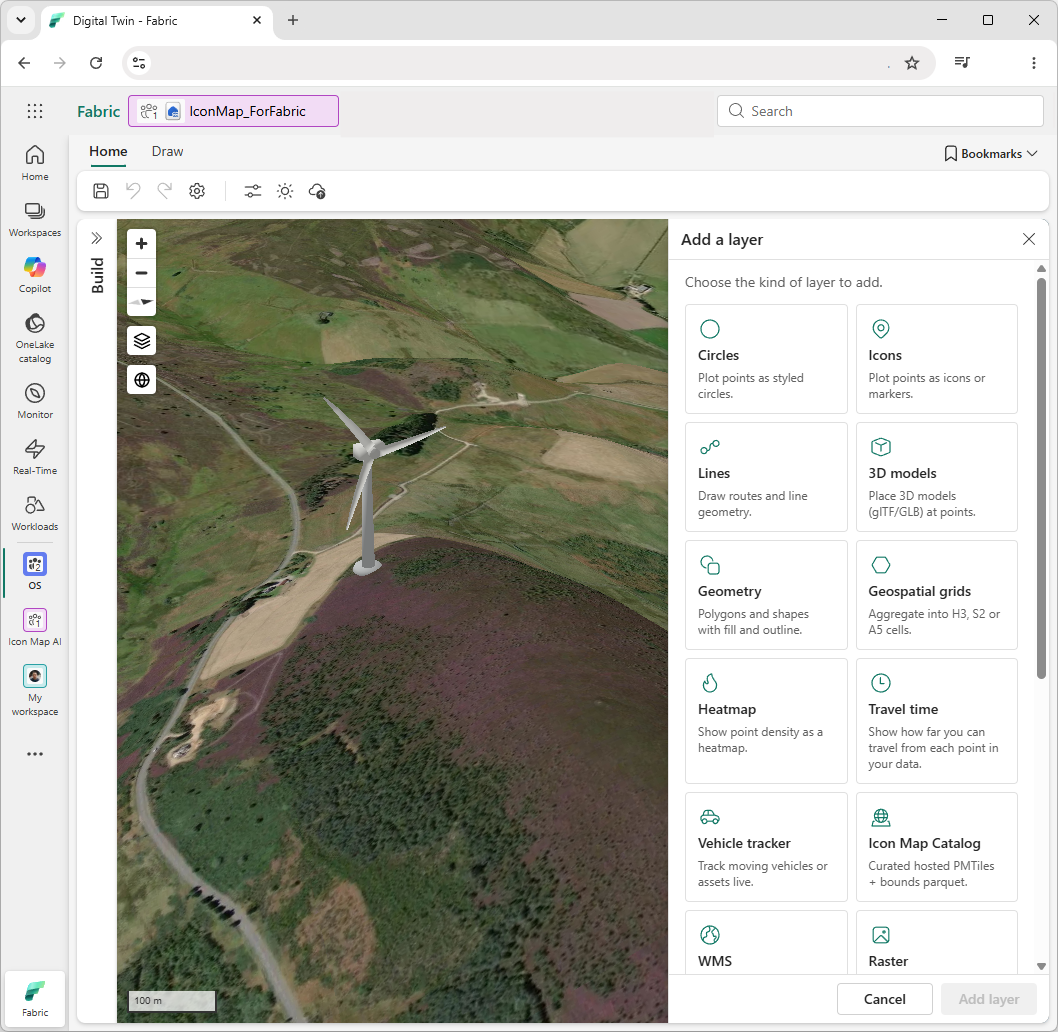 Icon Map for Microsoft Fabric — preview screen 3