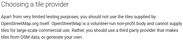 Using OpenStreetMap's tile servers
